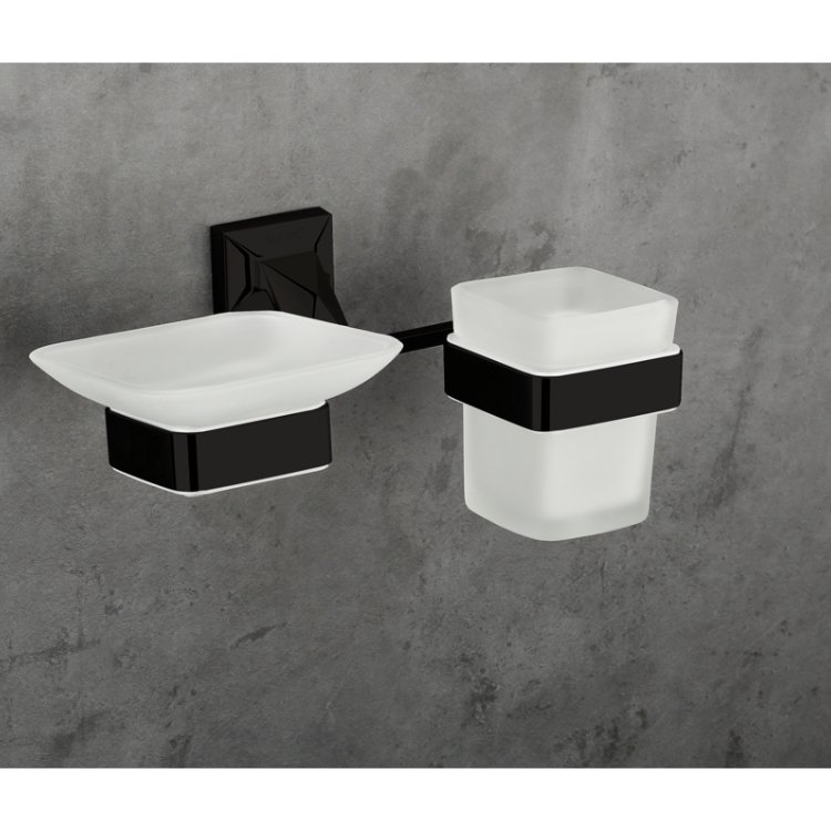 SBA-500314 SOAP DISH WITH TUMBLER HOLDER