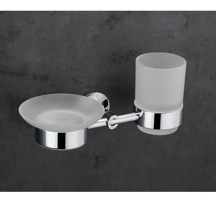 SBA-500614 SOAP DISH WITH TUMBLER HOLDER