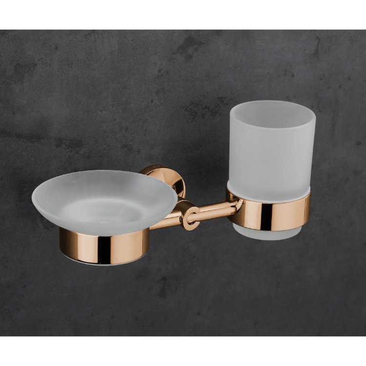 SBA-500614 SOAP DISH WITH TUMBLER HOLDER