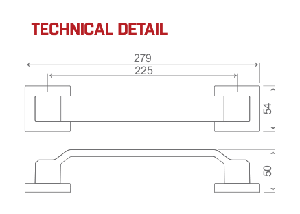 MDS-505 MAIN DOOR SET technical drawing